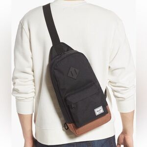 New Herschel Supply Co. Heritage Sling Pack black and tan